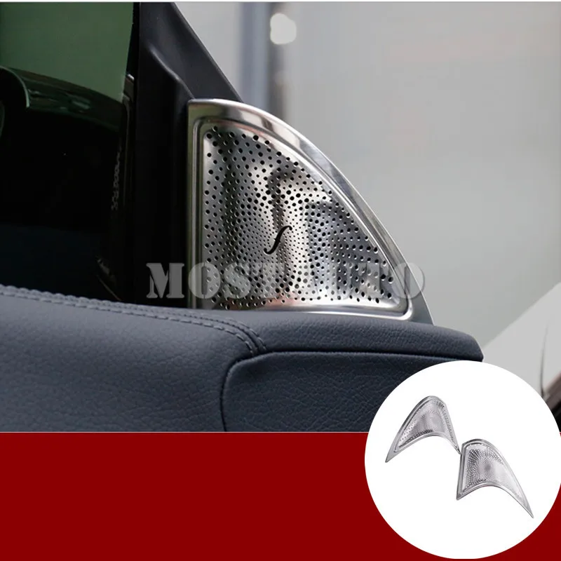 For Benz CLA C117 W117 Matte font b Car b font Door Audio Speaker Cover Trim