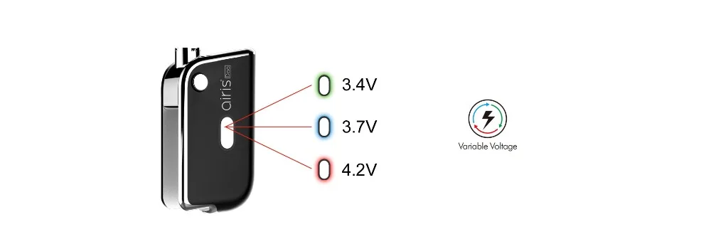 Распродажа! AIRISTECH airis Doo Vape Mod 450 испаритель mAh fit 510 резьба бак КБР Портативный испаритель Mod