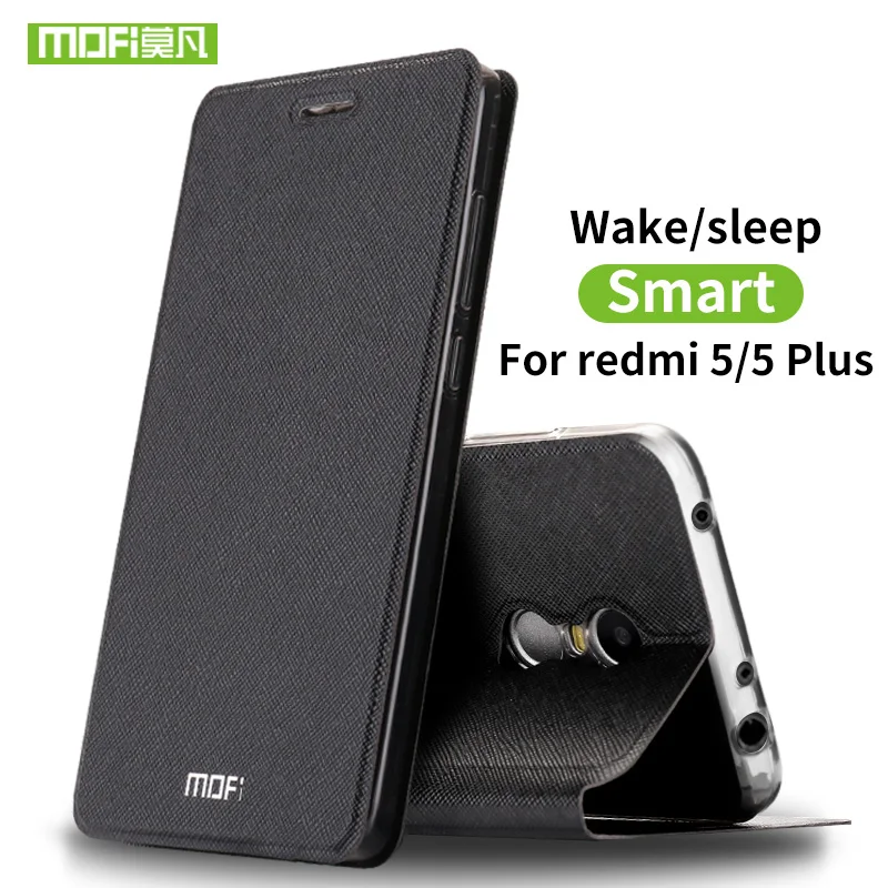 Mofi For Xiaomi Redmi 5 Plus case For Xiaomi Redmi 5 case cover silicone luxury flip leather For Xiaomi Redmi 5 Plus case hard