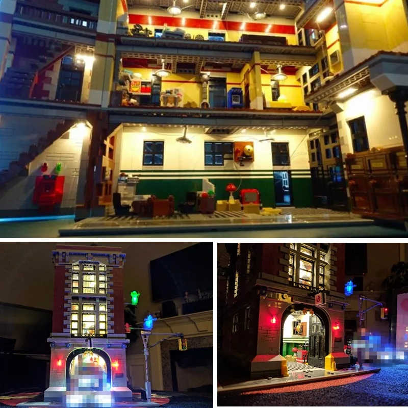 LED light up kit for lego 75827 and 16001 Ghostbusters Firehouse Headquarters Model Building Kits Model set LED light up kit for lego 75827 and 16001 Ghostbusters Firehouse Headquarters Model Building Kits Model set