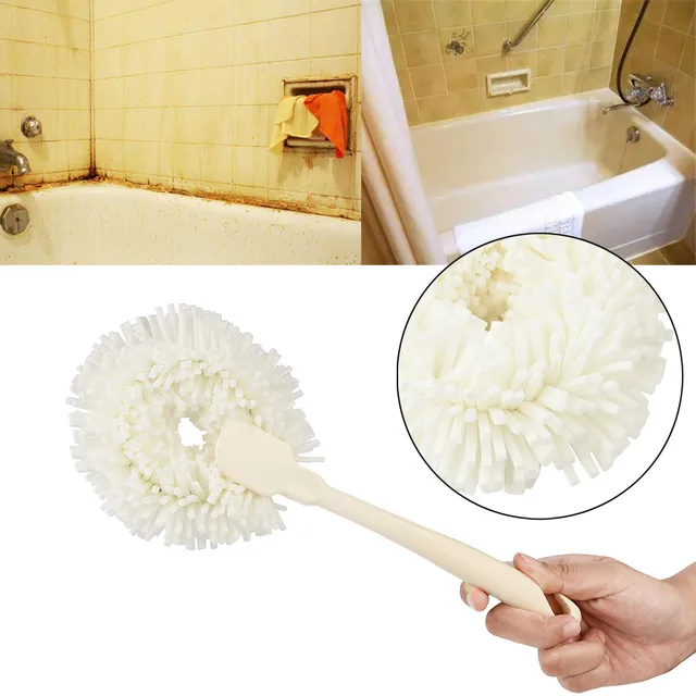 Cleaning Brushes Hot! Handle Sponge Cleaner Brush Toilet Bathtub Wall
