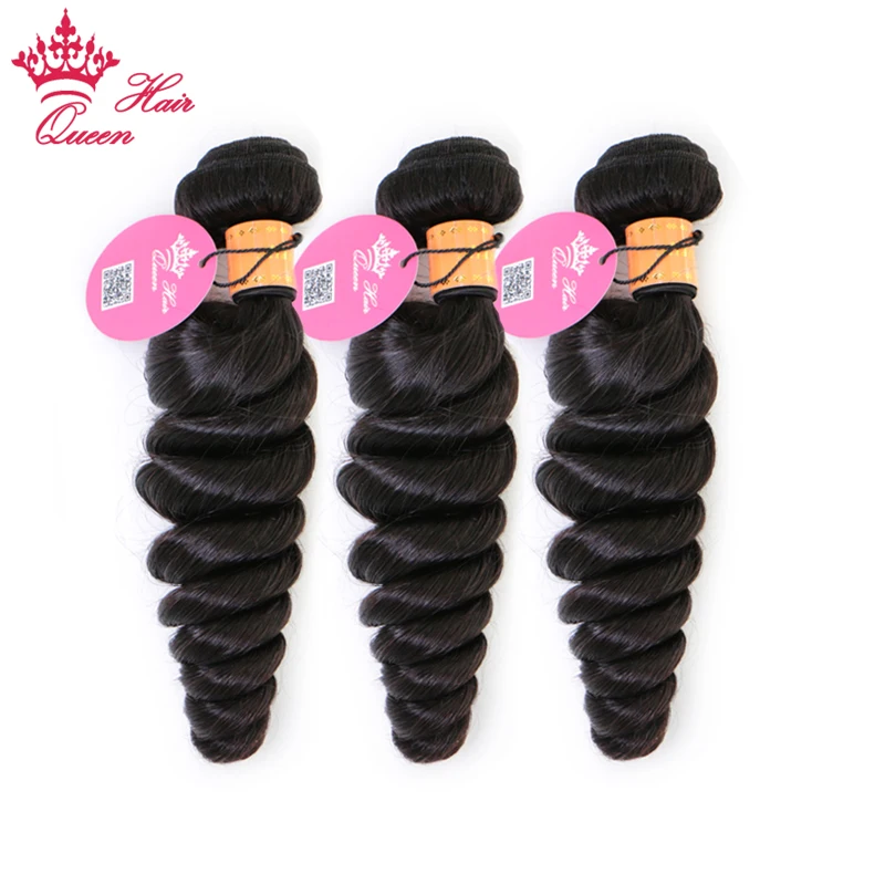 Товары Queen Hair необработанные индийские волосы волнистые человеческие пучки