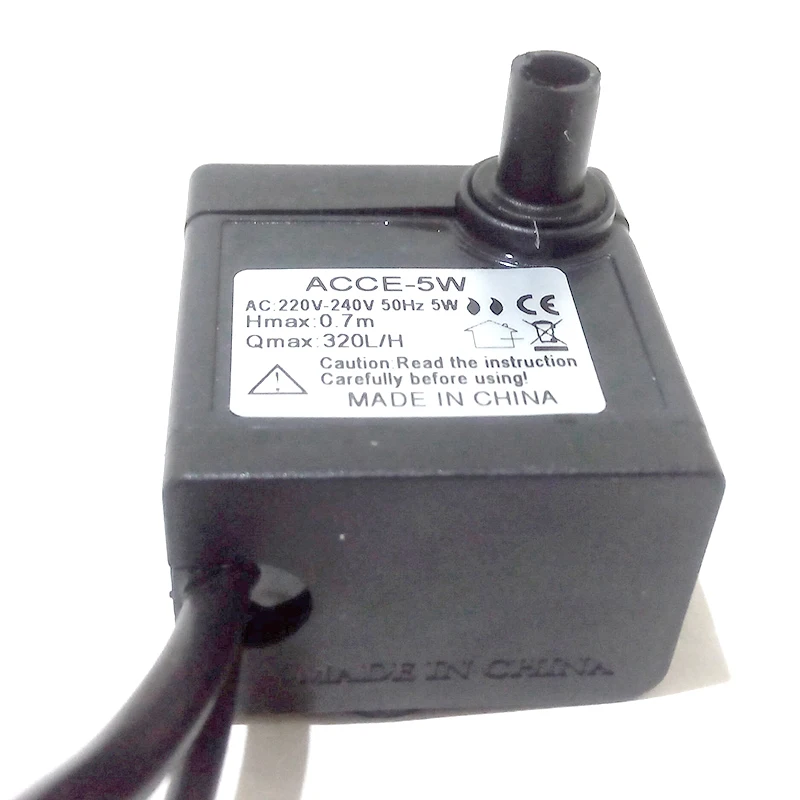 5 W 220 ~ 240 V EU Plug fontein pomp met led verlichting fontein ... 5 W 220 ~ 240 V EU Plug fontein pomp met led verlichting fontein ...