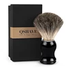 Qshave Man Pure Badger Hair Shaving Brush 100% Original for Razor Edge Safety Straight Classic Safety Razor 11.5cm x 5.2cm ► Photo 1/6