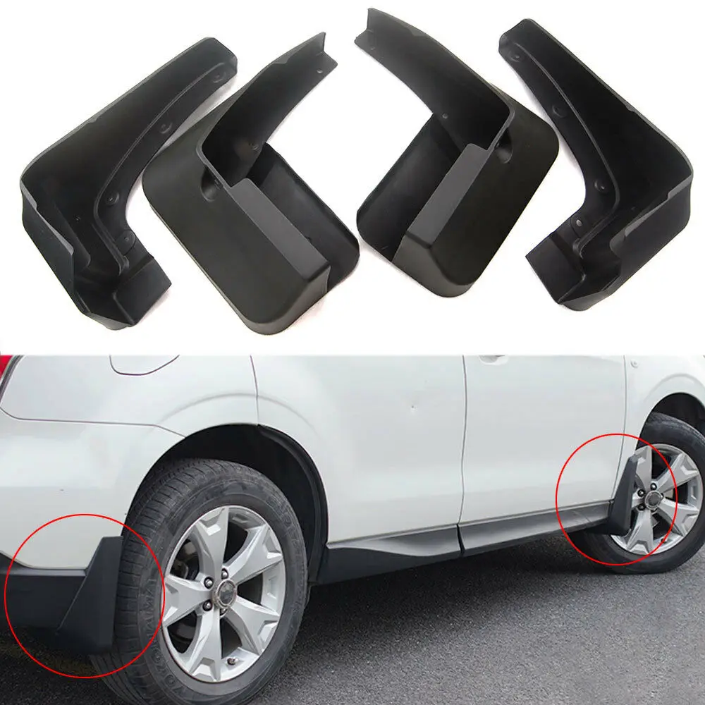 

4Pcs ABS Car Splash Guard Mud Flap MudFlaps Dirtboard Mudguard For Subaru Forester 2014 2015 2016 2017 Accessories Car Styling