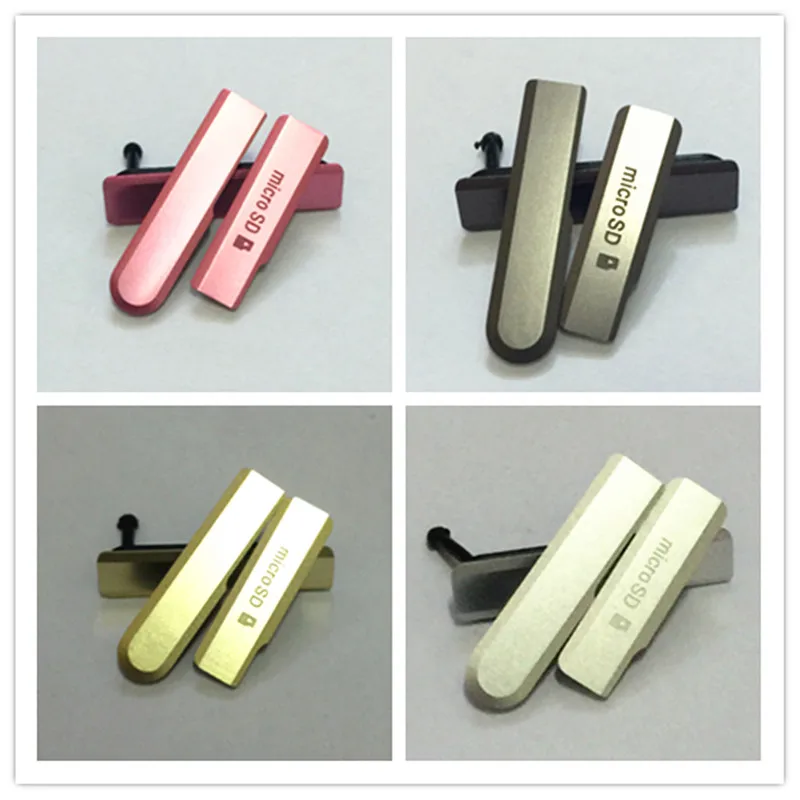 

100% Original For Sony Xperia Z1 Compact Mini D5503 USB Charging Port Dust Plug Cover + Micro SD Port + SIM Card Port Slot Cover