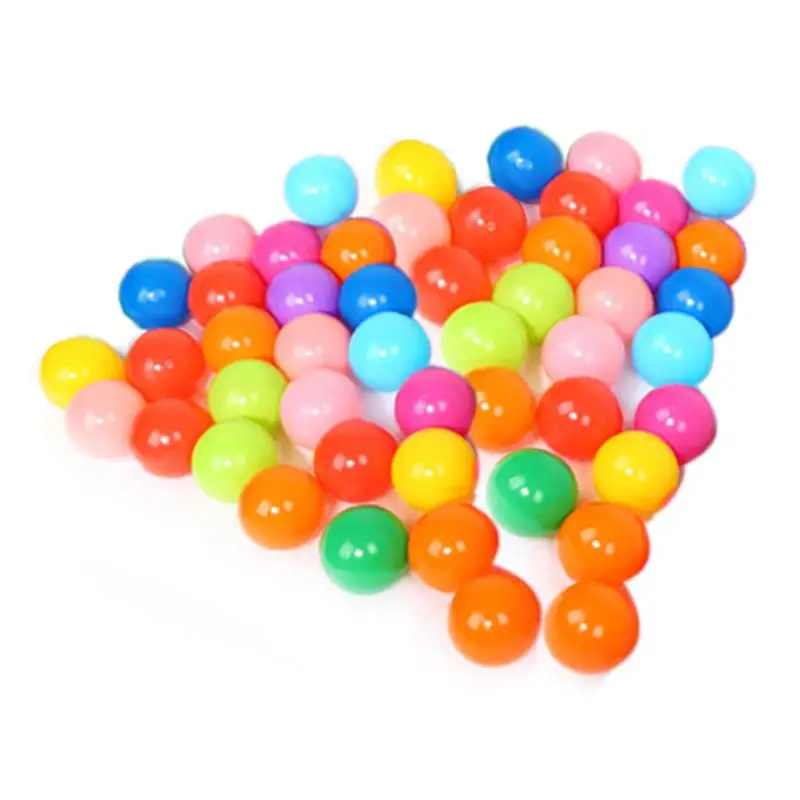 20 шт/50 шт красочные мягкие Пластиковые Мячи, морские мячи, игрушки для отдыха на открытом воздухе, водный бассейн, мяч для палатки, забавные детские плавающие ямы, игрушки - Цвет: 50pcs