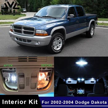 

Edislight 11Pcs White Ice Blue Canbus LED Lamp Car Bulbs Interior Package Kit For 2002-2004 Dodge Dakota Map Dome Plate Light