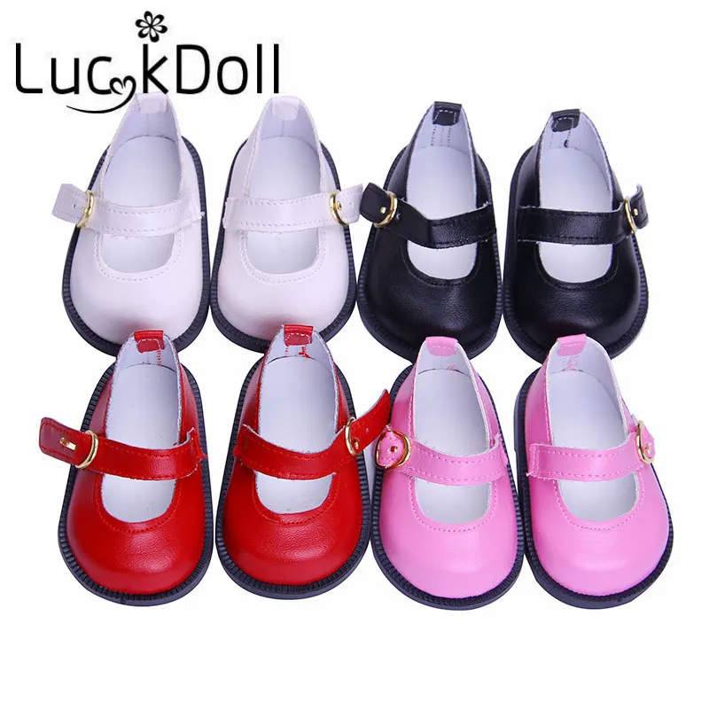 Buy Luckdoll Solid Color Leather Shoes for fit 18 inch