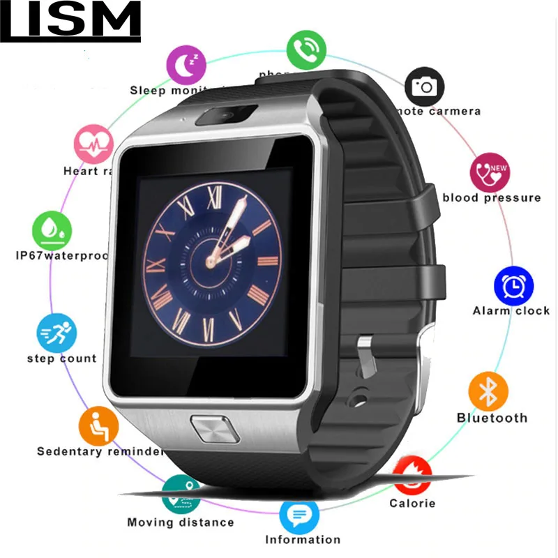 

Bluetooth Smart Watch DZ09 Phone With Camera Sim TF Card Android SmartWatch Phone Call Bracelet Watch for Android Smart MenWomen