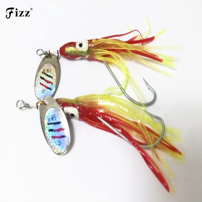 

1Piece 7.5G Metal Spoon Spinner Jig Lure Artificial Octopus Skirt Lure for Sea Lake Fishing Accessories Dropshipping - SP026