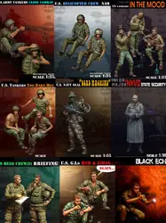 Сборка Неокрашенная масштабная 1/35-война вьетнамские Военные солдаты включают в себя 17 фигурок история смолы модель миниатюрный комплект