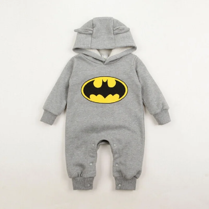 

Babygrow Romper Boys girl Batman Playsuit Costume Autumn Rompers Outwear 0-2Y Newborn clothing