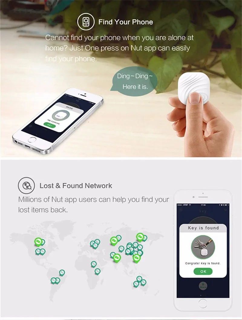 Nut 3 Mini Smart Tracker Nut3 Bluetooth gps smart finder сигнализация против потери, напоминающая бирка Itag Key детское устройство поиска gps-локатор