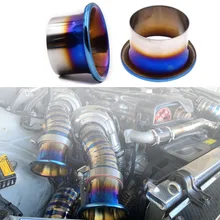76 мм/89 мм/102 мм титановая Синяя Система впуска холодного воздуха комплект скоростного стека турбо Рога набор воронок