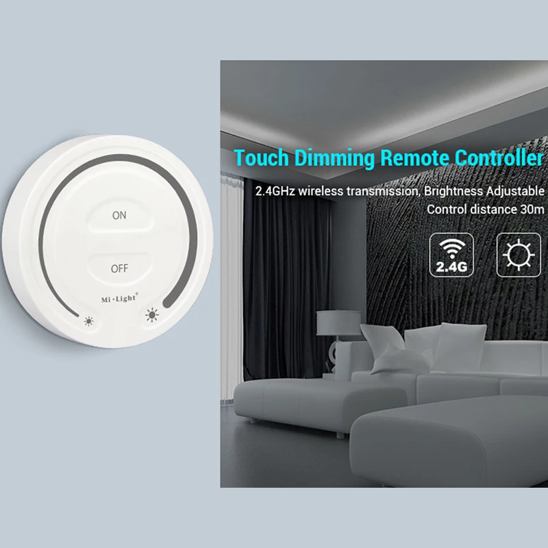 led Touch Dimming Remote Controller indoor 2.4G Hz wireless transmitting dimmable switch with Night light Control Distance 30m ir 433mhz tv remote control av system 10m transmission distance remote controller for rm adp069 hbd e580 bdv n790w hbde3100