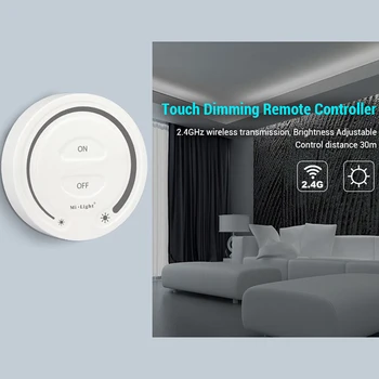 

led Touch Dimming Remote Controller indoor 2.4G Hz wireless transmitting dimmable switch with Night light Control Distance 30m