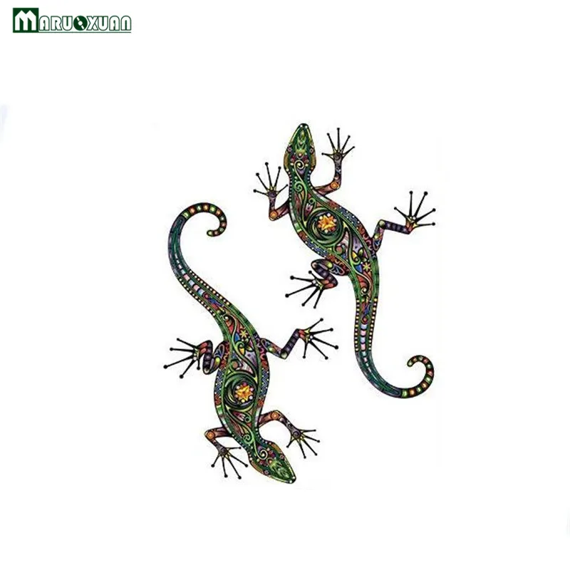 

Maruoxuan New Abstract Design Ethnic Pattern Wall Decal Colorful Flower Pattern Gecko Wall Stickers For Kids Rooms Decoration