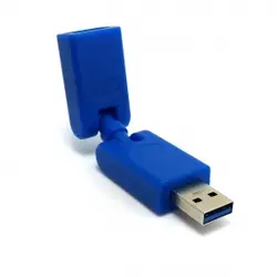 100 шт./лот USB 3,0 гибкий Поворотный Угловой 360 градусов Мужской и Женский удлинитель адаптер, Бесплатная доставка по FedEx