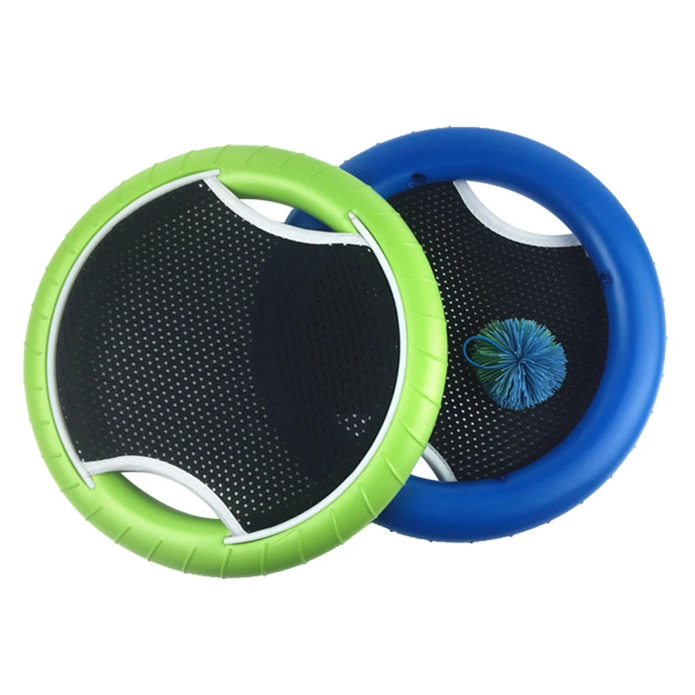 

Slap Ball Hand Trampoline Super Disc Flying Disk Bounce Game with Rubberband Bouncy Ball (2Pcs Racket and 1Pcs Ball)