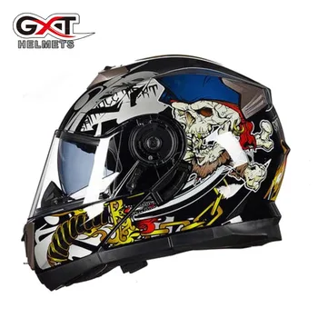 

NEW Winter Knight equipment GXT Flip up motorcycle helmet Double lens G-160 motorbike motorbike scooter helmets made of ABS