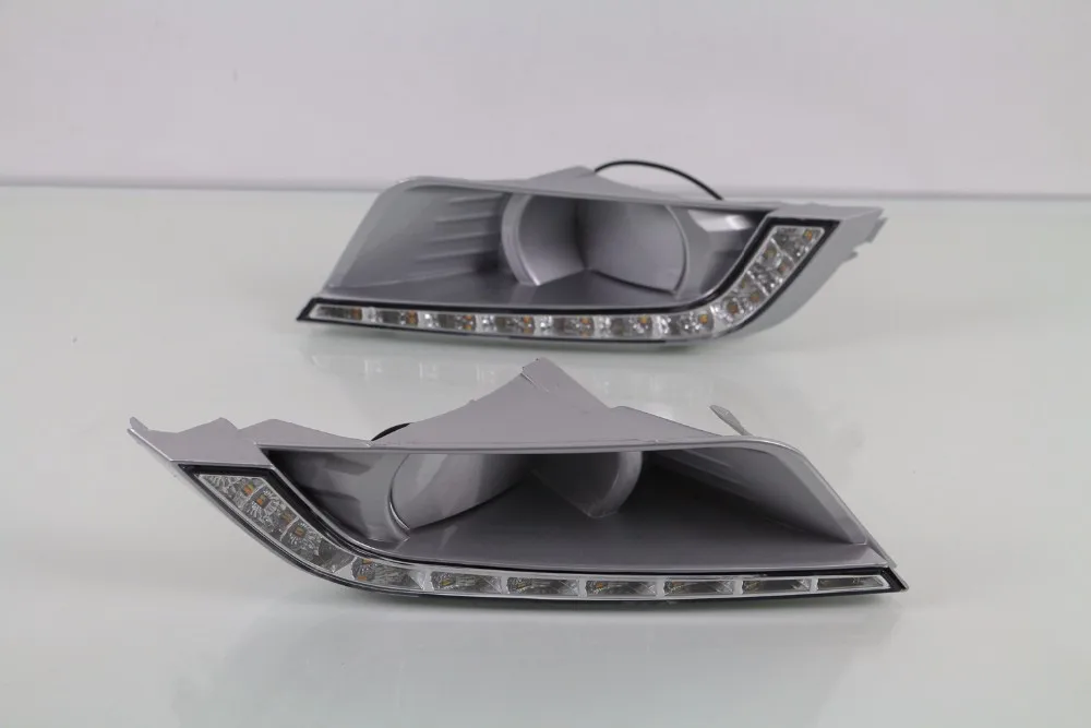  eOsuns led drl daytime running light for ford ranger 2015-18 with dim control yellow turn signal wi - 32812582145