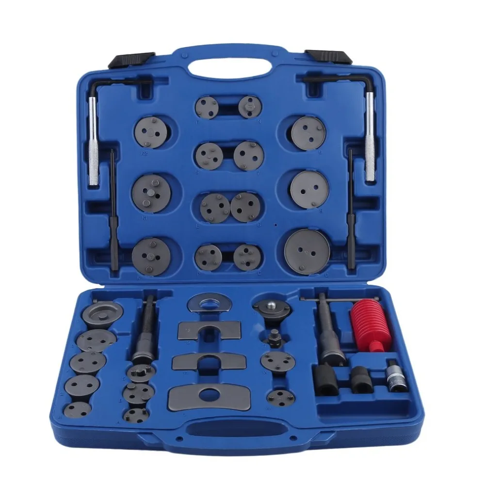 

40pcs/Set Universal Car Disc Caliper Wind Back Rewind Brake Piston Reflector Tool Kit Auto Repair Tool Multifunction Tools Case