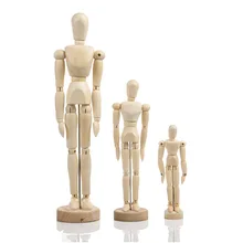 4,5/5,5/8/12/16 дюймов мультфильм Деревянный Кукольный дом игрушка в виде человечков художественный эскиз модель картина товары для рукоделия цельного куска