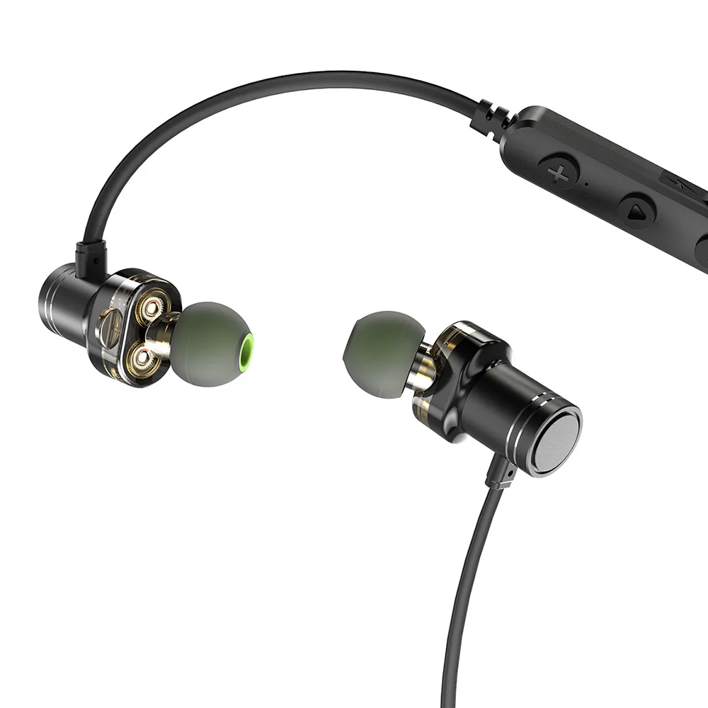 AWEI X670BL Bluetooth гарнитура двойной драйвер беспроводные наушники IPX4 с микрофоном