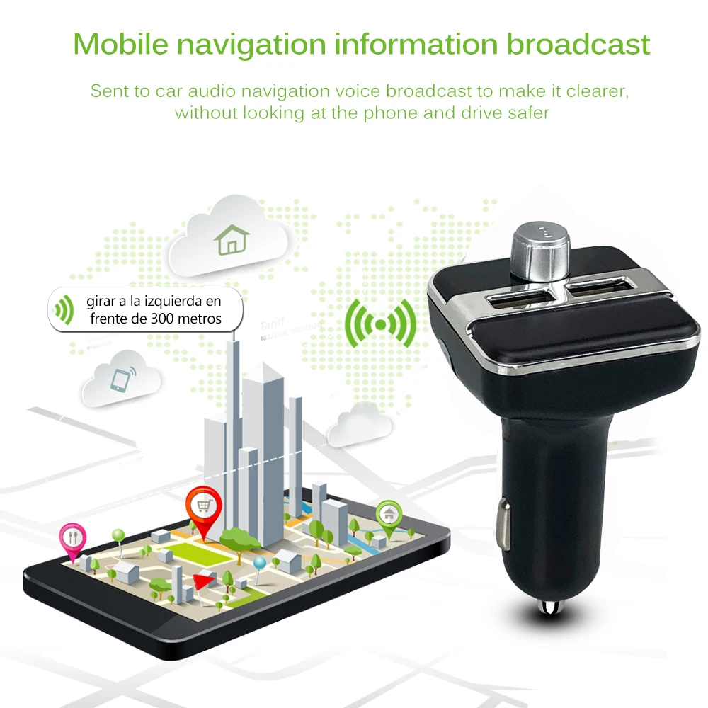 E0170 X9 Bluetooth Car MP3 player Silver-5