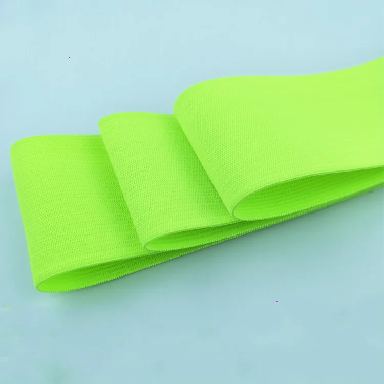 New 5cm Sewing Elastic Band Wide Fluorescent Green High Elastic Flat