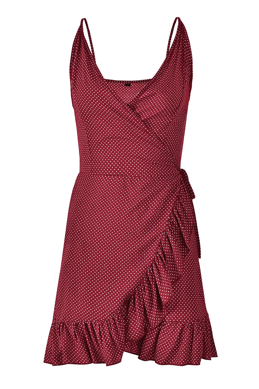 Gladiolus Polka Dot Summer Dress Women Spaghetti Strap V Neck Backless Sexy Ruffles Mini Women Dress Casual Beach Ladies Dresses (29)
