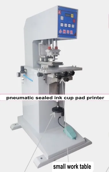 Pneumatic Sealed Ink Cup Pad Printer Pad Printing Machine 1 color +1 cliche plate(with logo) + 2 rubber pads Combo Pneumatic Sealed Ink Cup Pad Printer Pad Printing Machine 1 color +1 cliche plate(with logo) + 2 rubber pads Combo