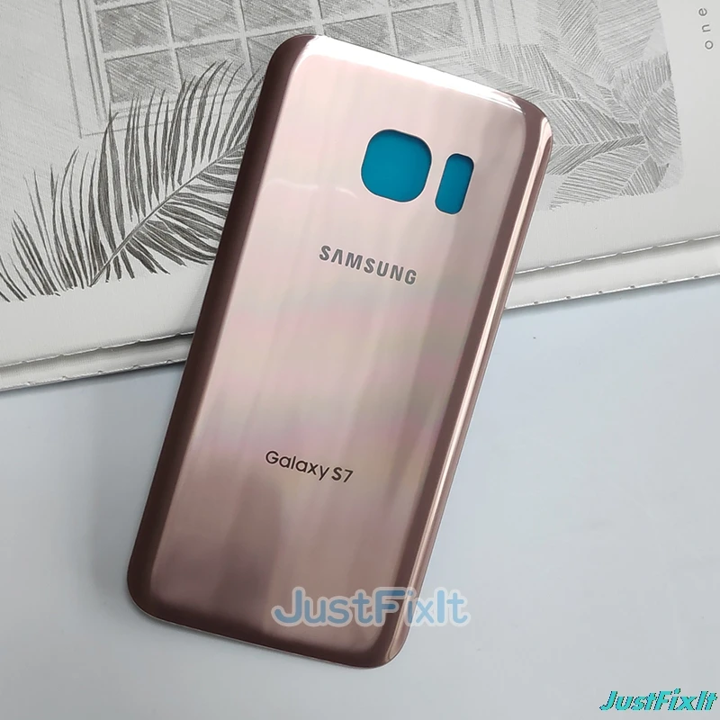 Сменная крышка батареи для SAMSUNG Galaxy S7 G930F Задняя крышка батареи задняя крышка стекло Корпус чехол