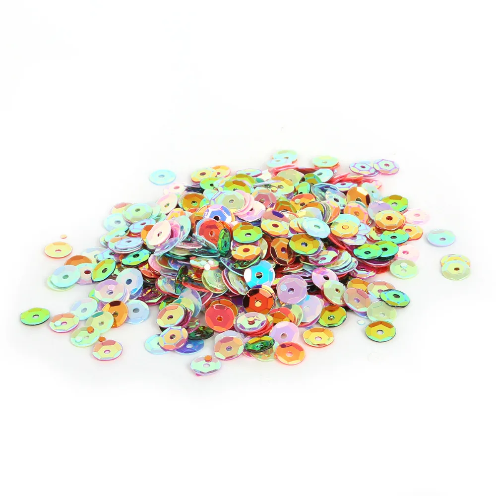 

Round Worn In The Hole Diameter 20g/bag Transparent Plated Flower-shaped Loose Sewing Wedding Children DIY Clothing
