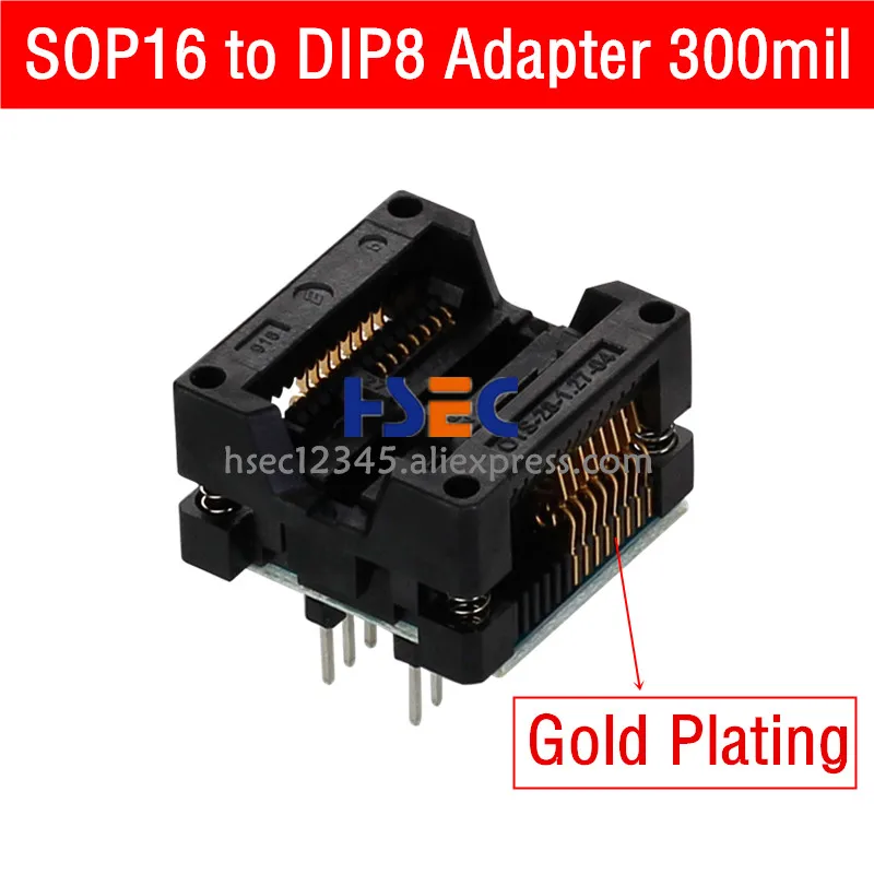 3 шт. sop8 sop16 К dip8 адаптер IC Разъем для CH341A EZP2010/2013/ RT809H/RT809F minipro TL866CS/A TL866II плюс программист