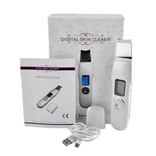 Горячая глубоко ультразвуковая поверхность устройство для чистки кожи устройство для Удаления Угрей Пилинг Лопата отшелушиватель пористая кожа чистая UN21