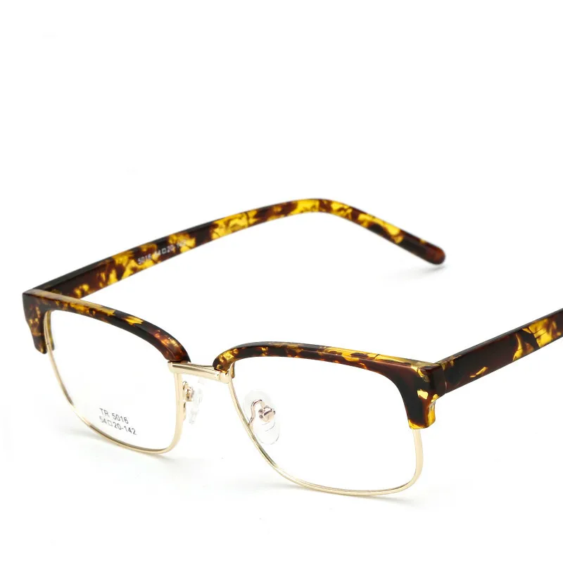 

2018 FashionHalf TR90 Clear Lens Glasses Brand Vintage Retro eyeglasses Frame lunette de vue femme