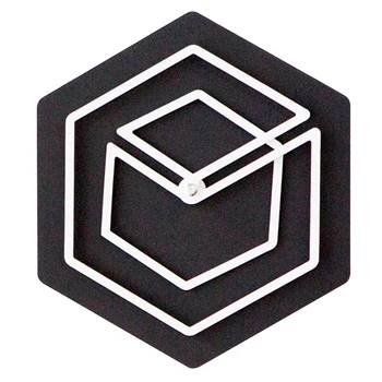 

Creative Art Wall Clocks Wooden 3d Nordic Black Silent Kitchen Wall Clock Modern Design Watch Mechanism Relogio Parede WZH737