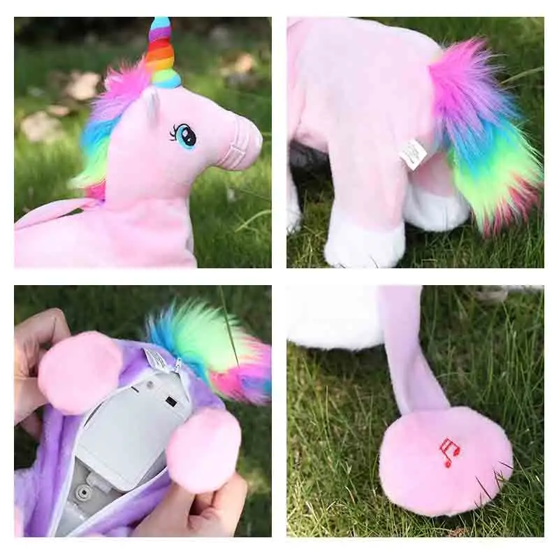Andando e Cantando Animais de Pelúcia Interativos para Meninas Bebê Eletrônico Recheado Unicórnio Grandes Brinquedo Crianças Brinquedos Cavalo Educacional 7 Brinquedos e hobbies