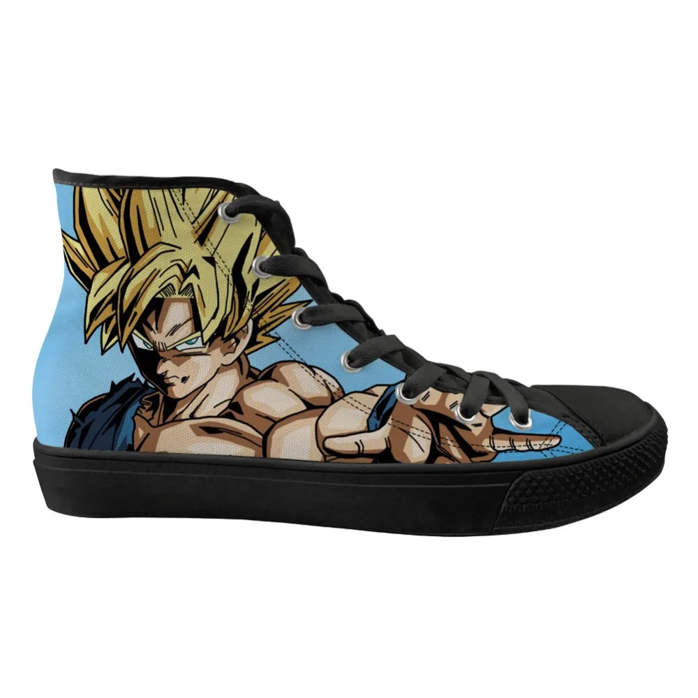 

ELVISWORDS Dragon Ball Super Saiyan GT Z Vulcanized Shoes Men High Top Goku Comfortable Sports Cool Trainer for Boys