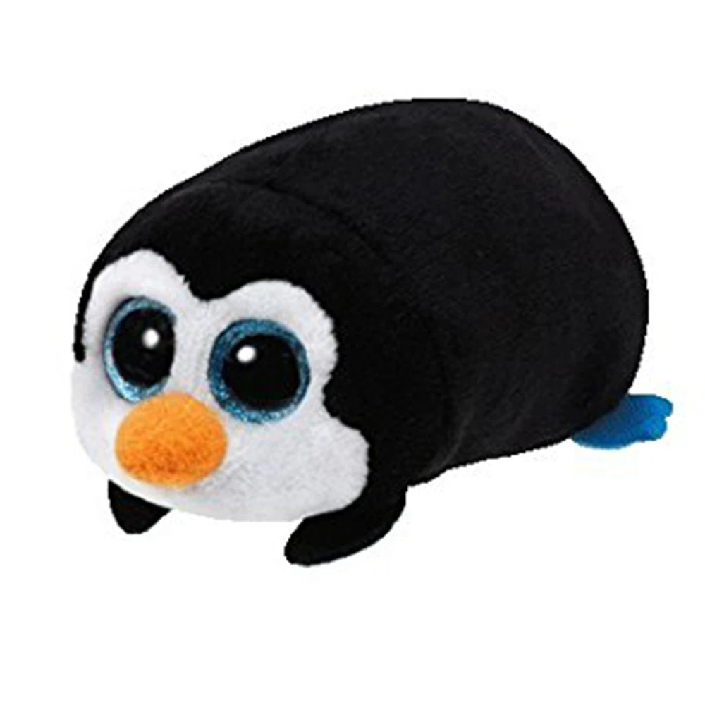 

Pyoopeo Ty Teeny Tys 4" 10cm Pocket the Penguin Stackable Plush Stuffed Animal Collection Soft Big Eyes Doll Toy with Heart Tag