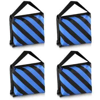 

Neewer Set of Four Black/Blue Heavy Duty Sand Bag Photography Studio Video Stage Film Sandbag for Light Stands Arms Tripods