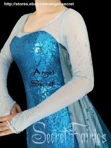 757 фильмы новая Снежная королева Эльза Косплей костюмы Делюкс платье на заказ для взрослых