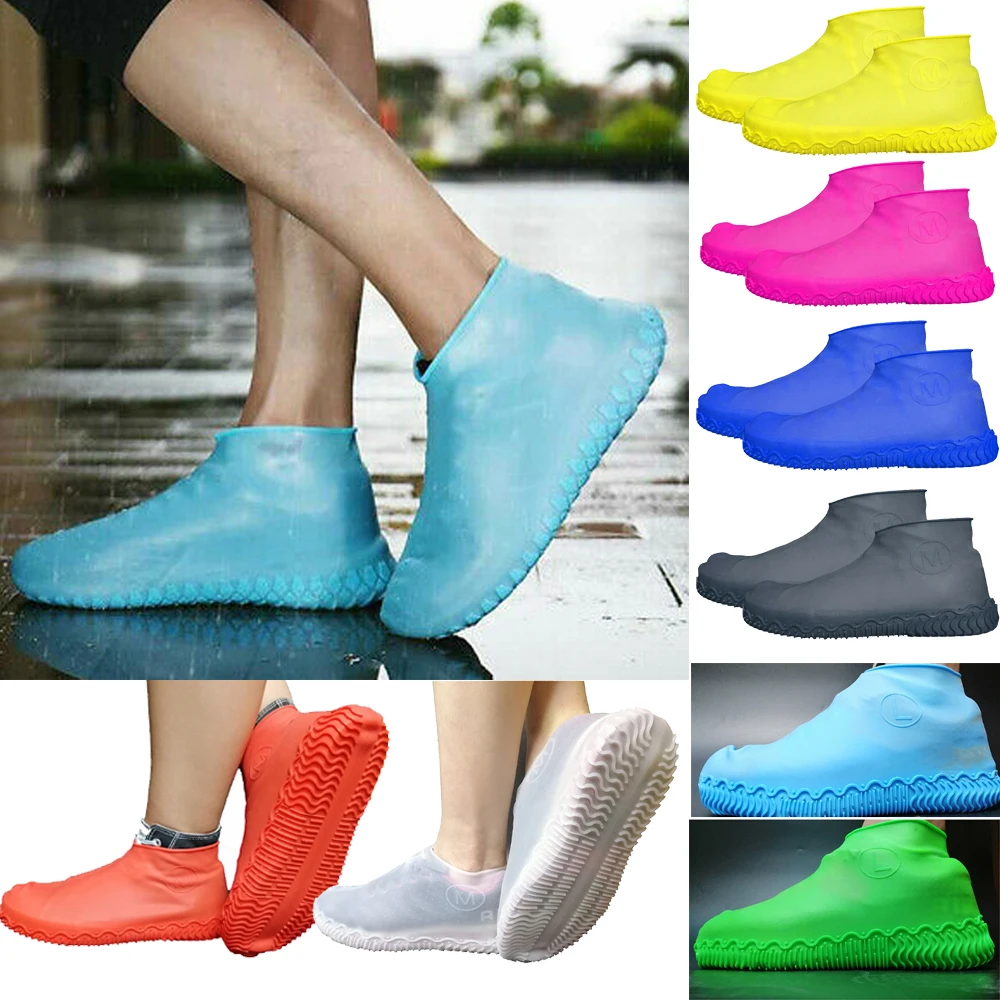 Silicone Overshoes Rain Waterproof Shoe Covers Boot Cover Protector Recyclable