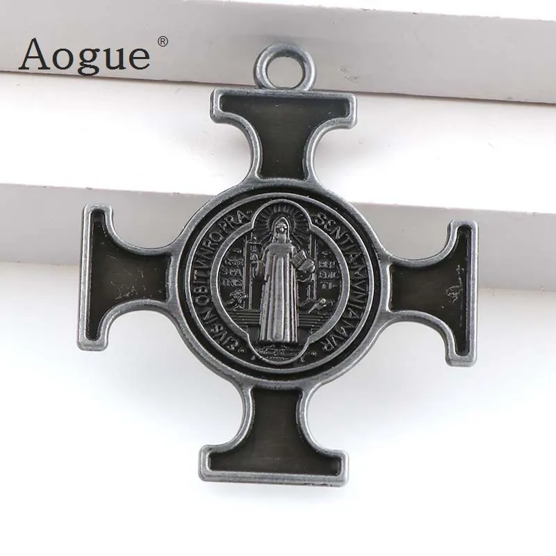 

Medal Of Saint Benedict In Cross Jesus Christian Jewelry Crosses Charms St Benedict Crucifix Pendants For Pendants Necklace