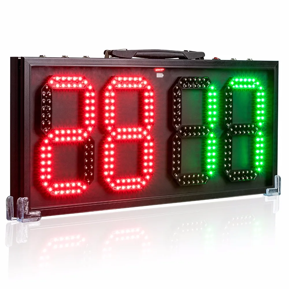 US $309.00 60cm LED Manual Scoreboard Portable Football Electronic Soccer change player display board 1 side Referee substitution boards