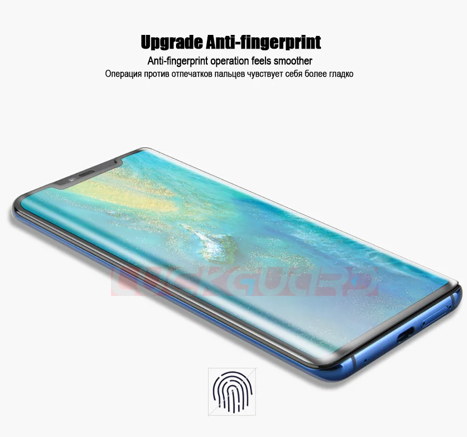 Защитная пленка для экрана P30 Pro из закаленного стекла для huawei mate 20 Pro P20 Lite P30 P20 Pro 6D Защита от УФ-жидкости полная защитная пленка