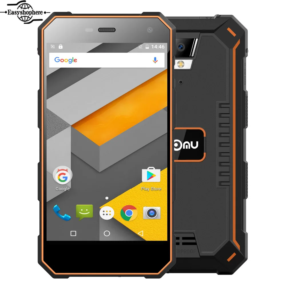 Ному S10 Мобильный Телефон 5 Дюймов Quad Core 2 ГБ + 16 ГБ MTK6737T 13.0MP Смартфон 5000 мАч Быстрая Зарядка 1280x720 IP68 Водонепроницаемый Телефон