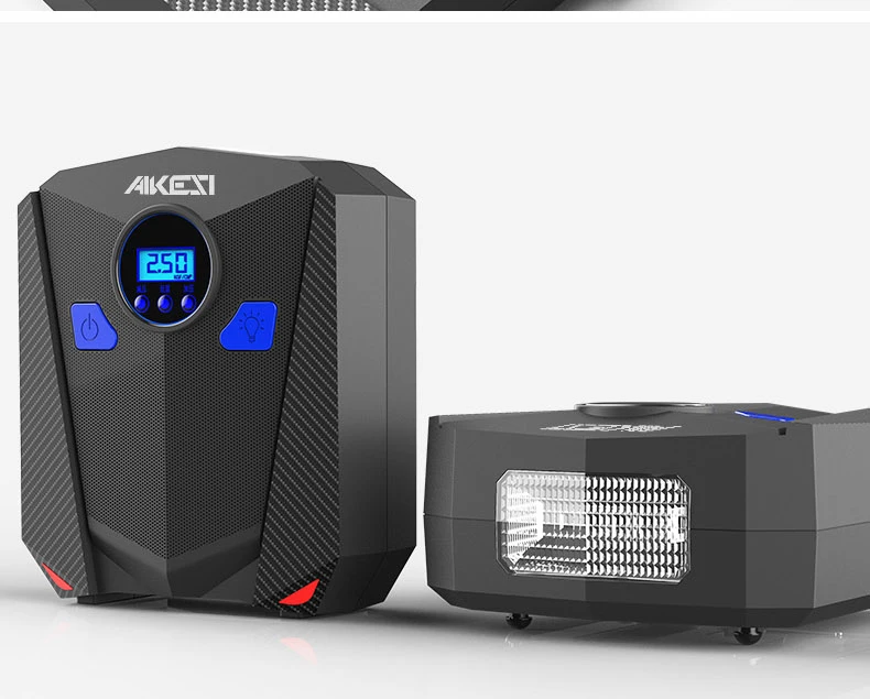 AIKESI, портативный воздушный компрессор, автомобильный насос, автомобильный насос для шин, портативный Электрический 12 в цифровой насос для автомобильных шин